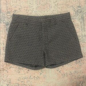 Garnet Hill High Waist Black and White Shorts
